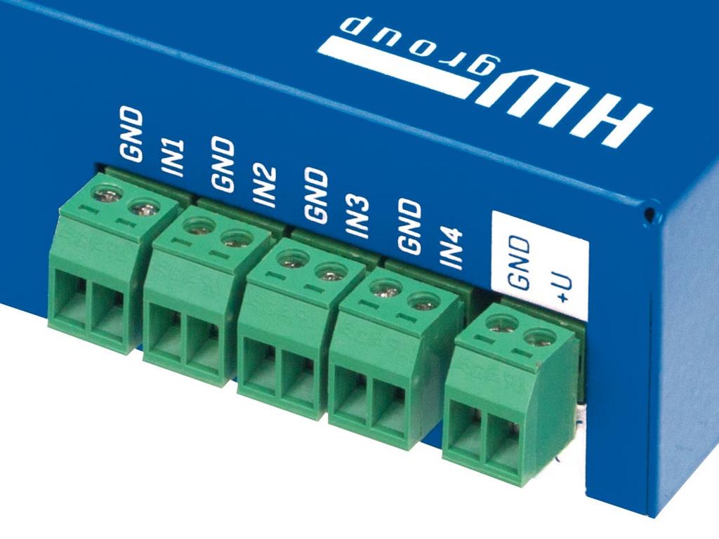 Dry contact Inputs Na svorky lze připojit bezpotenciálové kontakty. Například dveřní kontakt. Vstupy jsou galvanicky spojeny s napájecím napětím. Nezapojený vstup má hodnotu O (Off).