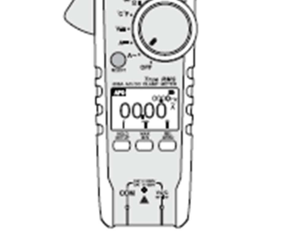 Zastrčte červený měřící kabel do zdířky V (10) a černý měřící kabel do zdířky COM (9). 3. Dotkněte se (spojte) měřícími hroty měřeného objektu (baterie, zdroj napětí, atd.). Rozsah napětí V DC/AC má vstupní odpor > 10 MΩ.