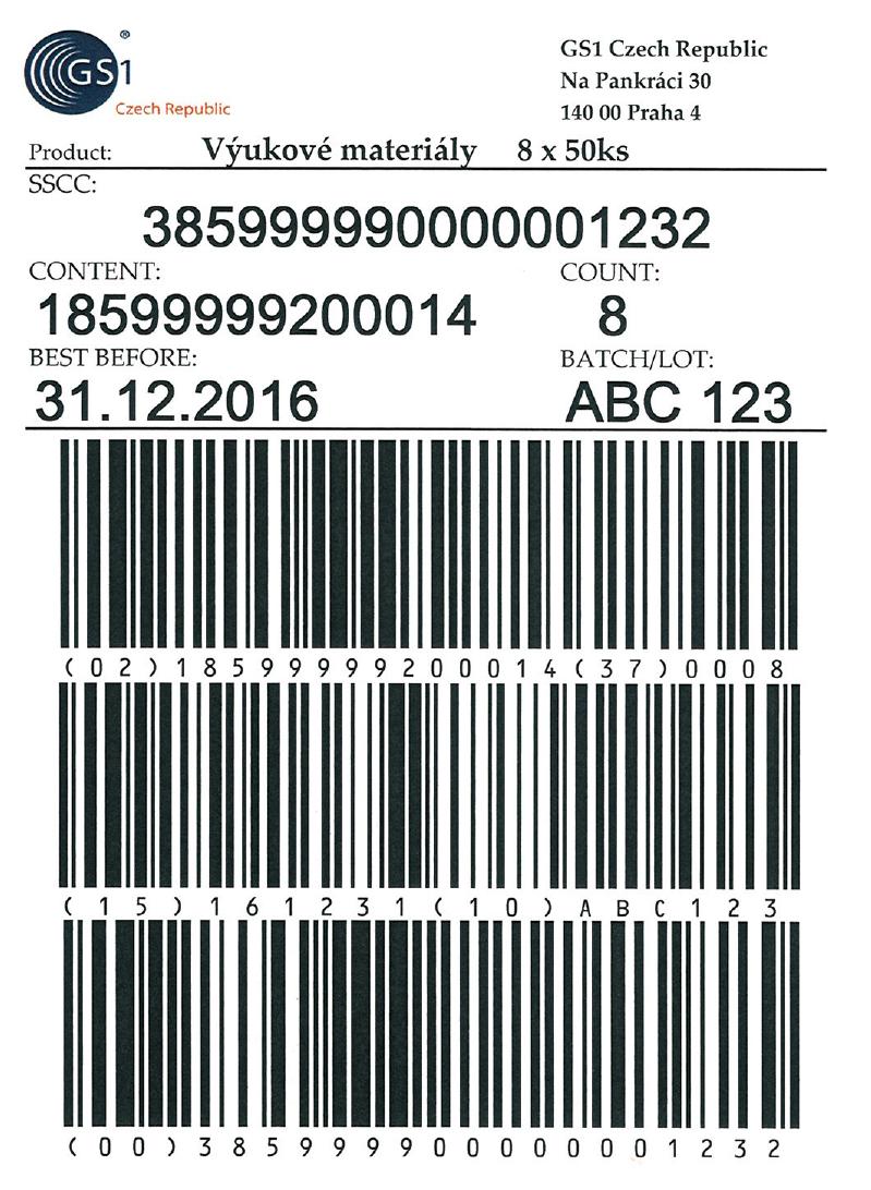 Evropská logistická etiketa pro standardní