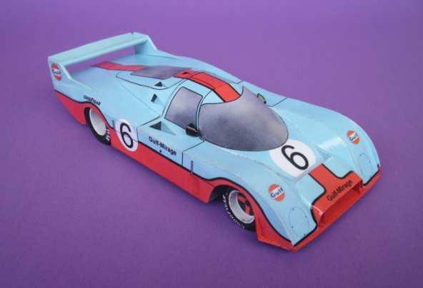 Porsche 917/10 Follmer 1973 kód: MM051 Model obsahuje 3 strany A4 dílů a 2 strany schématu a návodu, a je určen pro pokročilejší modeláře.