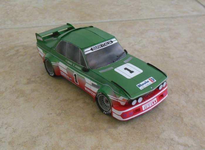 3.0 CSL, ETCC 1976-1979 kód: MM030 SBĚRATELSKÝ KOMPLET - Velká cena Brna, Masarykův okruh Sběratelský komplet sedmi vystřihovánek papírového modelu v měřítku 1:24, vytištěný laserovým tiskem na