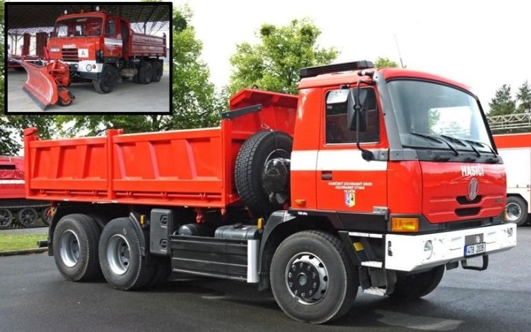 Sklápěcí automobily /6x6/ Tatra T815 / T815-7 / T815 S1/NK třístranný sklápěčkový automobil pro přepravu různého materiálu využití např.
