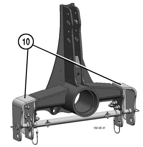 1 jednoduch hydraulick obvod nebo 1 Uzav en hydraulick obvod + rozvadeë P Ìprava pluhu RozteË spodnìch ramen z vïsu (965 / 825 mm) mont û spr vnè rozteëe z vïsu - viz.