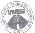 IMOS Brno, a.s Olomoucká 174, 627 00 Brno T: 548 129 331 P íloha H zkušební laborato.1074 akreditovaná IA MT:602 568 159 List: podle SN EN ISO/IEC 17025:2005 babacekj@imosbrno.