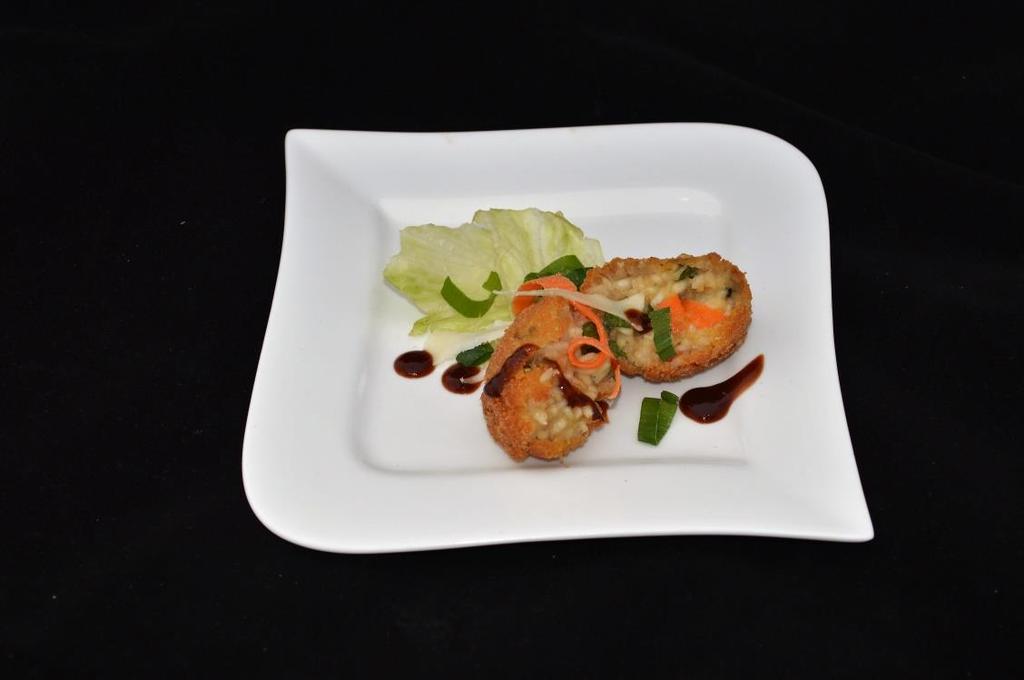 svačina s názvem Arancini s tuňákem Rio Mare Františka Peška Finálový recept: František Pešek, Střední odborné učiliště Domažlice, Arancini s tuňákem Rio Mare Suroviny: 65 g tuňáka Rio Mare v