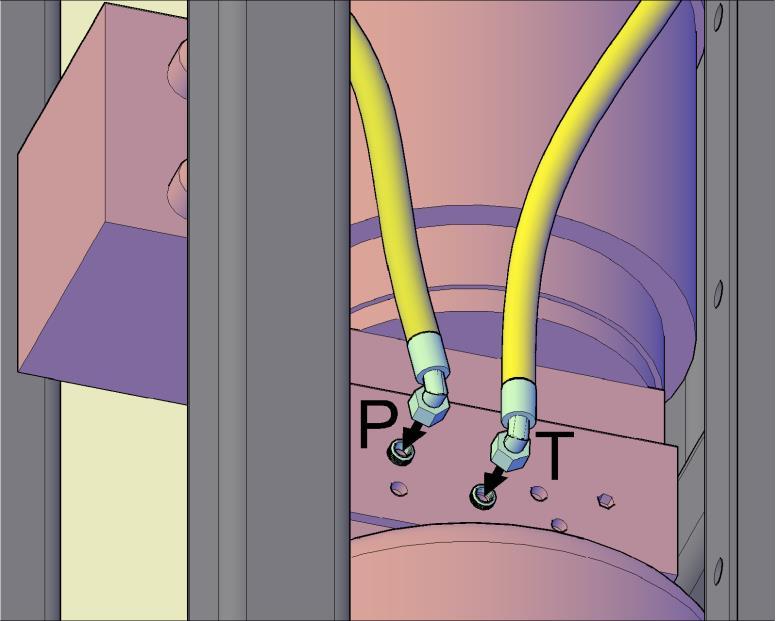 7. PROPOJENÍ AGREGÁTU S HYDRAULICKÝM VÁLCEM Před montáží hydraulického příslušenství je nutné se podrobně seznámit s veškerou dokumentací od výrobce zařízení, kde jsou uvedeny údaje o způsobu montáže.