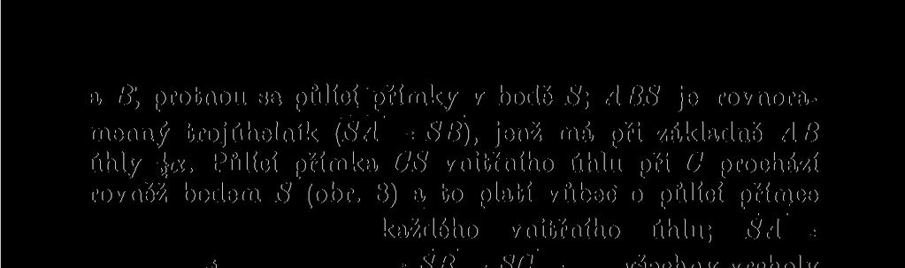 Obraz normály u vypuklého mnohoúhelníka, a) Kolmice vztyčená na stranu ra-úhelníka v libovolném jejím bodě nazývá se