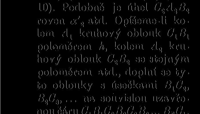 10, kde je n = 5) po řadě rovnoběžné se stranami n-úhelníka a stejně š nimi dlouhé: Nechť jsou «' oc' 2,... po řadě vnější úhly mnohoúhelníka. Úhel C^i-Z?