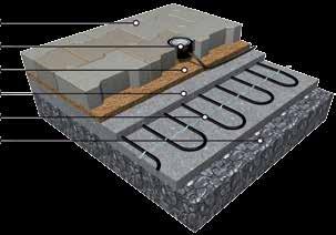 betonu cca 10-14 cm) 1 - Nášlapná vrstva (dlažba, koberec, PVC, vinyl) 2 - Podlahová (limitační) sonda v