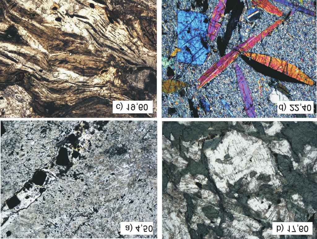 106 Èeská geologická slu ba, Praha Czech Geological Survey, Prague 2015 Obr. 2. Mikrofoto základních zasti ených horninových typù ve vrtu PB-V1, Pluhùv bor.