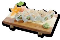 California se sezamem a lososem 8ks 185,- with sesame and salmon 8pcs S25.