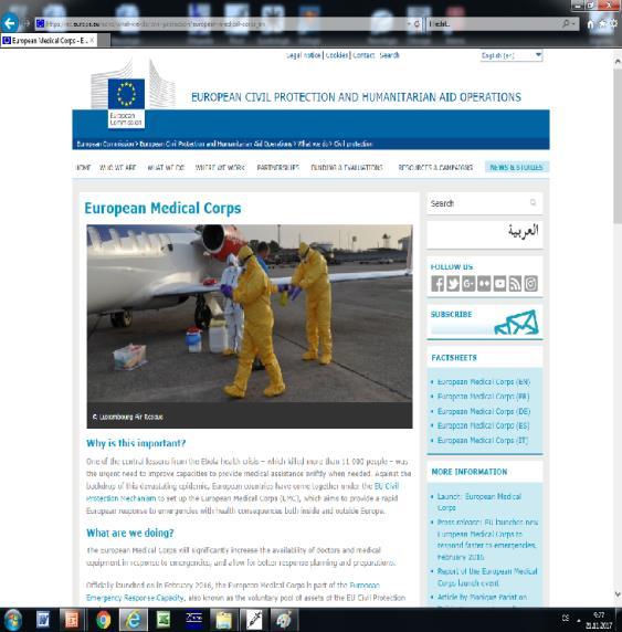 EUROPEAN EMERGENCY MEDICAL CORPS
