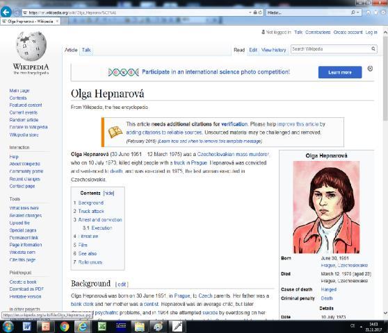 Já, Olga Hepnarová, oběť vaší