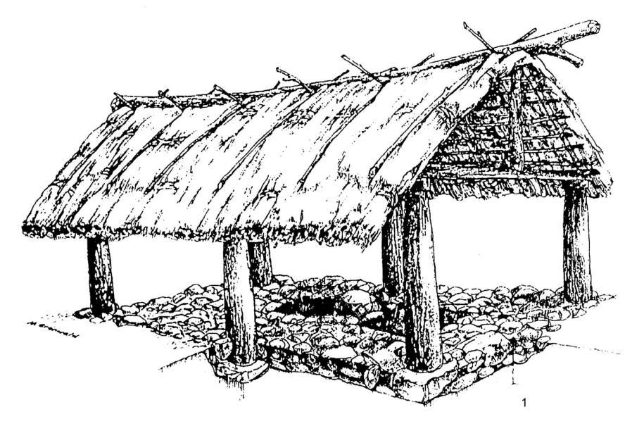 Obr. 5: Glasow, rekonstrukce domu mrtvých (Bátora 2006, 138) 10 Seznam použité literatury a pramenů Bátora, J. 2006: Štúdie ku komunikácii medzi strednou a východnou Európou v dobe bronzovej.