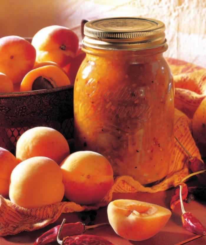 Chutney z broskví a merunûk (na 4 sklenice po 375 ml) 400 g 300 g 250 g broskví (ãistá váha) merunûk (ãistá