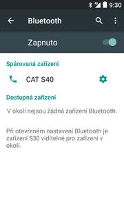 Bluetooth - párování zařízení Nastavení. Vyberete možnost Bluetooth. 3. Telefon začne automaticky vyhledávat okolní zařízení.