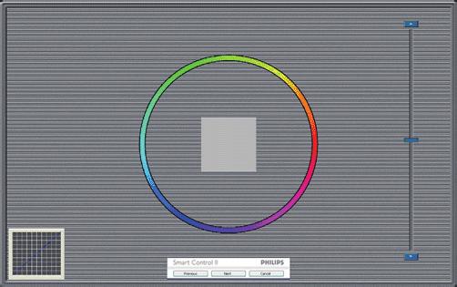 Tlačítko Show Me (Předvést) spustí výukový program pro kalibraci barev. 2. Start (Spustit) zahájí sekvenci kalibrace barev o 6. krocích. 3.