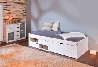 Multifunkční postel CLAAS 90 200 cm - praktické úložné prostory