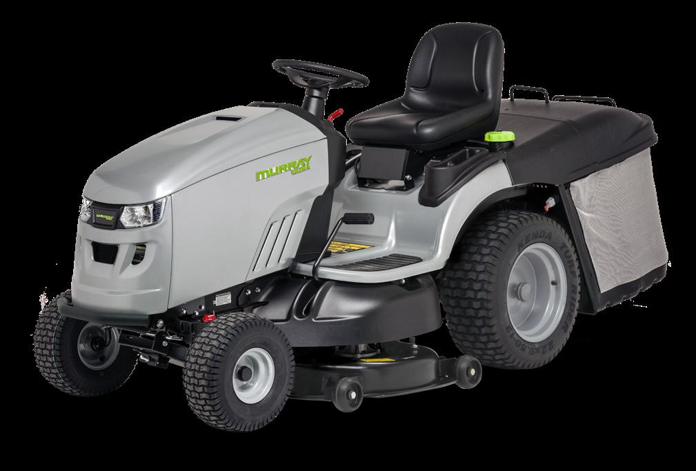 MURRAY MRD 300 Motor Briggs & Stratton Professional Series 8270 V-Twin OHV Měkčený povrch volantu Komfortní zvýšené sedadlo Nádrž o objemu 11 l s volně přístupným externím hrdlem Přední světlomety 15