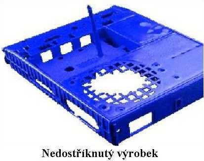 3.8 Přetok Přetoky vznikají při nesprávně zvolených parametrech vstřikování.