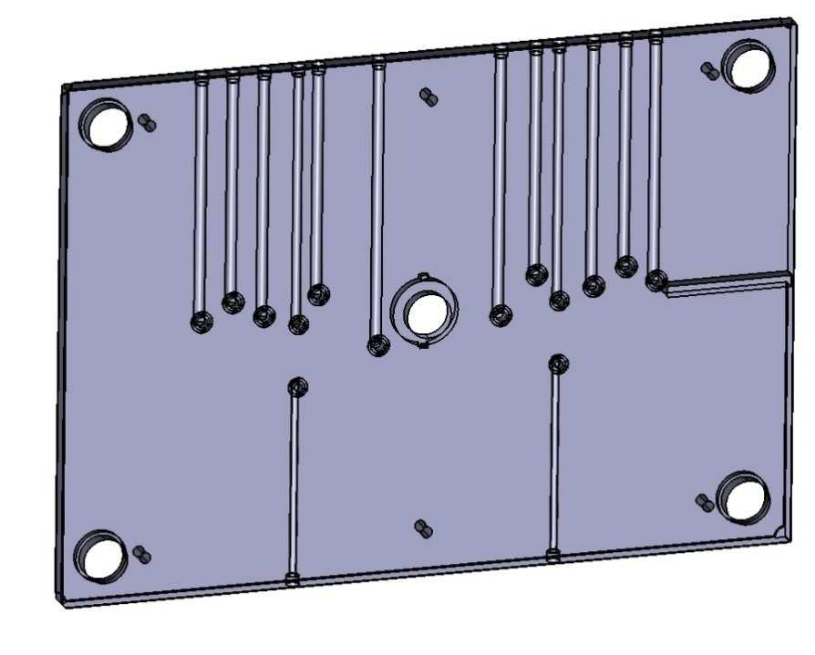 UTB ve Zlíně, Fakulta technologická 55 7.2.1 Izolační deska Tyto desky všeobecně slouží k udržení stabilního teplotního pole formy, a zabránění přestupu tepla na rám vstřikovacího stroje.