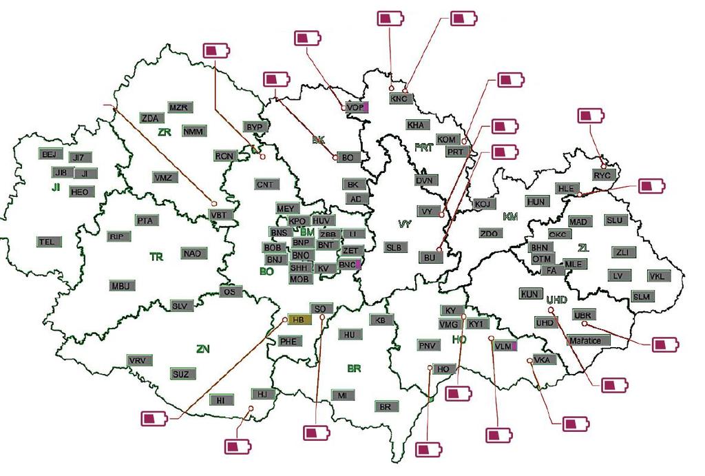 Rozvoj bateriových úložišť žádosti o připojení E.ON Distribuce jako Provozovatel distribuční sítě již obdržel 27 žádostí o instalaci úložišť elektřiny, jednotlivě do 10 MW instalovaného výkonu.