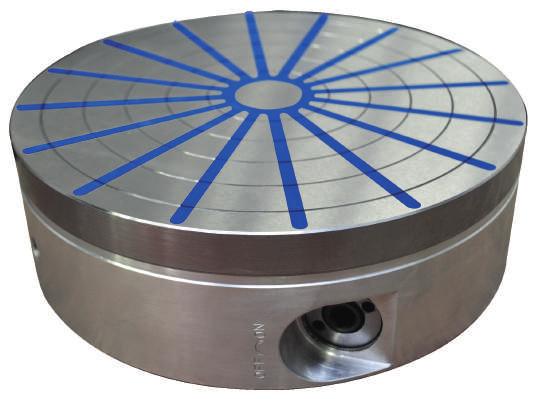 Alustar Kompaktní pólová deska z jednoho kusu oceli s radiálními póly Velmi výkonný neodymový magnetický systém liníková základna snižuje zátěž na vřeteno obráběcího stroje a zvyšuje možnou