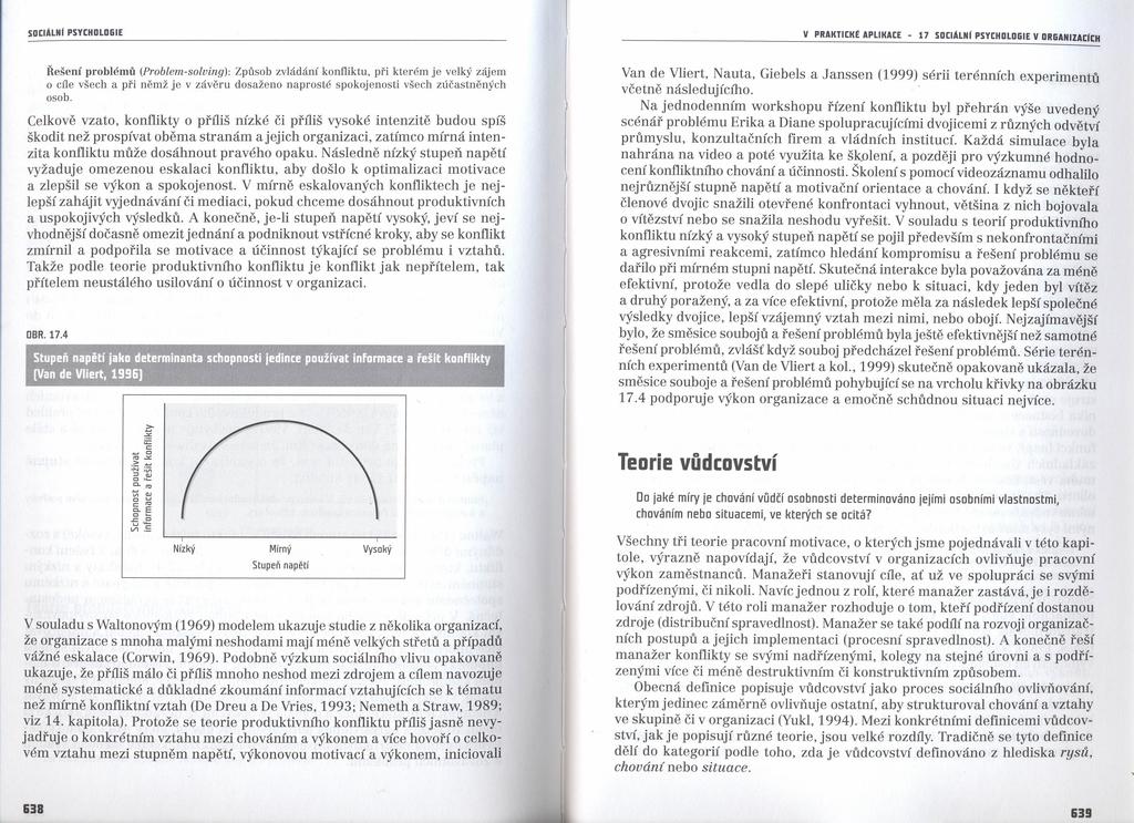 SOCIÁLNI PSYCHOLOGI Způsob zládání konfliktu, při kterém je elký zájem Řešení problémů (Problem-soling): o cíle šech a při němž je záěru dosaženo naprosté spokojenosti šech zúčastněných osob.