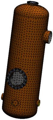 SOLIDWORKS Simulation Jestliže kliknete dvakrát na tělo v seznamu v podokně Diagnostika selhání sítě, přiblížíte si zobrazení tohoto těla v grafické ploše.