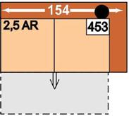 příčným lůžkem 2,5-sedák bez područek s příčným lůžkem Plocha lůžka: 116 x