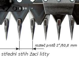 Prstové žací lišty ve srovnání s rotačními žacími systémy nabízejí až o deset dní rychlejší dorostení trávy, čímž se znatelně zvýší