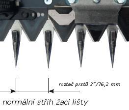 Každá s těchto žacích lišt má své přednosti vždy dle druhu krmiva, hustoty, a půdních poměrů.