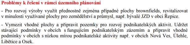sídla Hodnoty v území jsou vyjádřeny v územním plánu.