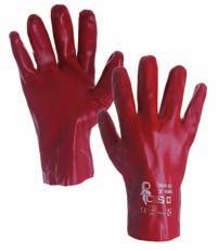 EN / Gloves covered with thick PVC coating. Glove lenght: 7 cm. Recommended application oily or wet environments.