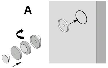2 Befestigung der Halteschalen mit Klebeband Fastening the retainer shells with adhesive tape Fixation des coques de support avec du ruban adhésif Bevestiging van de houderschalen met plakband