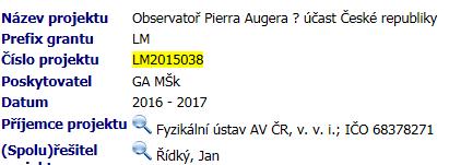 Kontroly před odesláním do RIV spolupráce varování (pouze kontroly ARL) WARN.: navaznosti: ustav UOCHB-X nema uvedenou institucionalni podporu (C57$a) WARN.