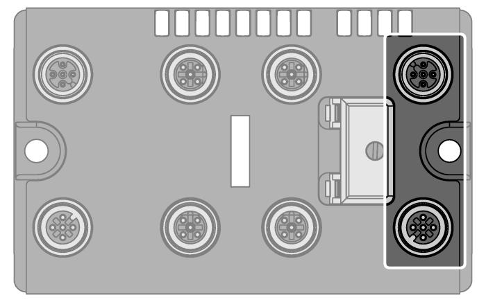 Schéma zapojení Ethernet Sběrnicový kabel (IP67, například):rssd RSSD 441-2MIdent.č.