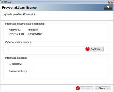 Aktivace licence online Hlavní menu >> Aktivace licence >> <Aktivace licence online>. Zvolte Najít. Zvolte soubor licence "licencenep_name PC/Laptops.