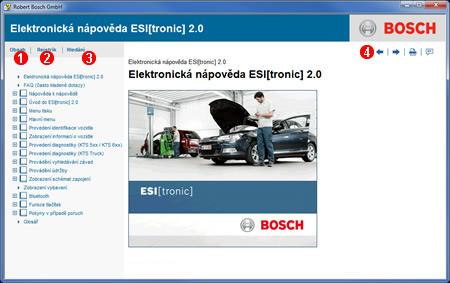 Nápověda Součástí programu ESI[tronic] 2.0 je rozsáhlý systém nápovědy. Nápověda Zvolte.