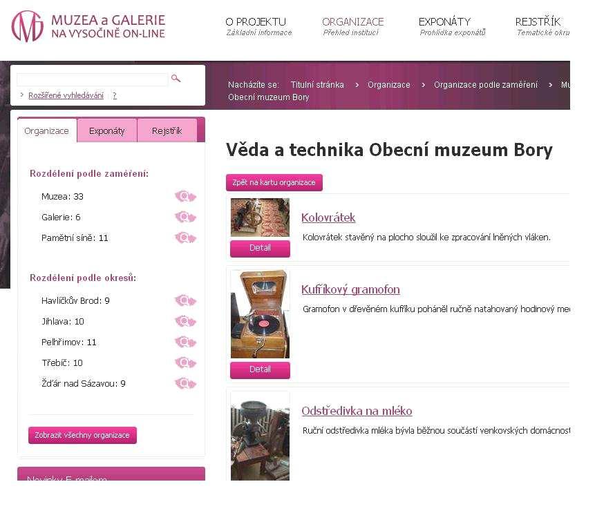 Stránka 6 Projekt Muzea a galerie na Vysočině on-line je evropským projektem spolufinancovaným z Regionálního operačního programu NUTS 2 Jihovýchod zaměřeným na zviditelnění a zatraktivnění movitého