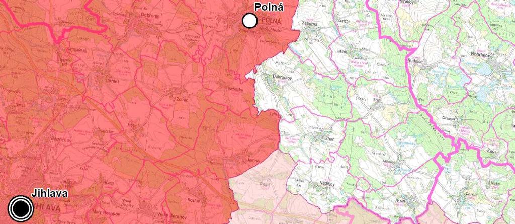 Spadá do správního obvodu obce s rozšířenou působností Jihlava a správního obvodu obce s pověřeným obecním úřadem Polná. Zahrnuje jedno katastrální území (k.ú. Zhoř u Jihlavy o výměře 535 ha).