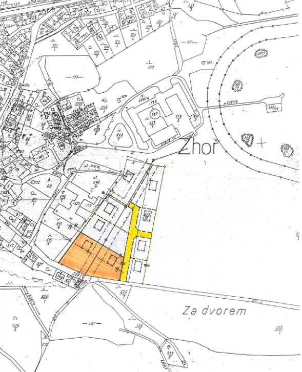 Při řešení budou zohledněny a vyhodnoceny: urbanistická studie Zhoř (zhotovitel: ATD JIHLAVA s.r.o., autor: ing. arch.