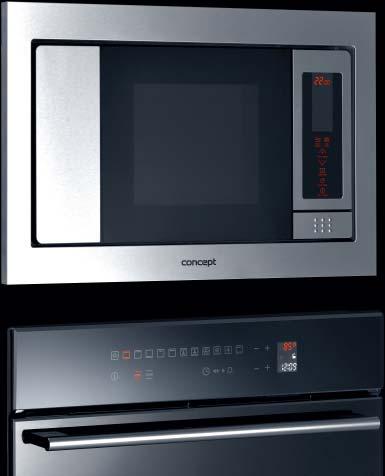 MTV 4023 Vestavná mikrovlnná trouba nerez 23 litrů 900 W Gril 1200 W Otočný talíř 315 mm Speciální úprava nerez