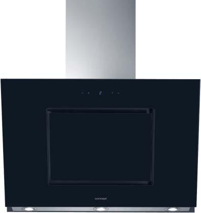 OPO 5790 Ostrůvkový odsavač par nerez / černé sklo Šířka 90 cm Dotykové ovládání ZE