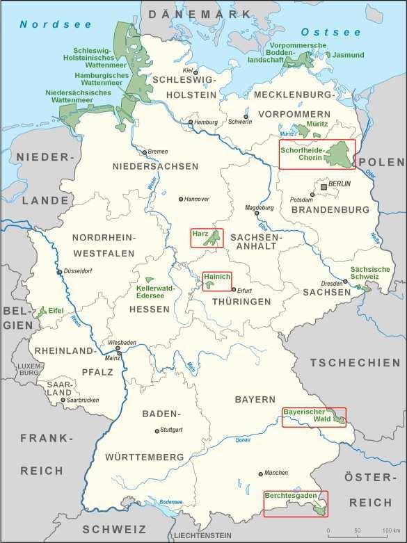 Fig. 12 Sampling locations in Germany 4.2.1 Sample collection and analyses Each soil sampling was carried out in area of at least 30 m diameter.