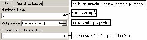 7.. Blok Product RZ Blok Product RZ násobí výstup bloku Bernoulli Binary Generator a Pulse Generator a tím dává vznik signálu RZ. Obr. 7.11 popisuje nastavované parametry bloku Product RZ. 7.3 Modulace NRZ-DBPSK Obr.