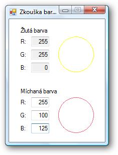 private void oknoprogramu_load(object sender, EventArgs e) { // Žlutou barvu do proměnné (autogenerující vlastnost) Color žlutábarva = Color.