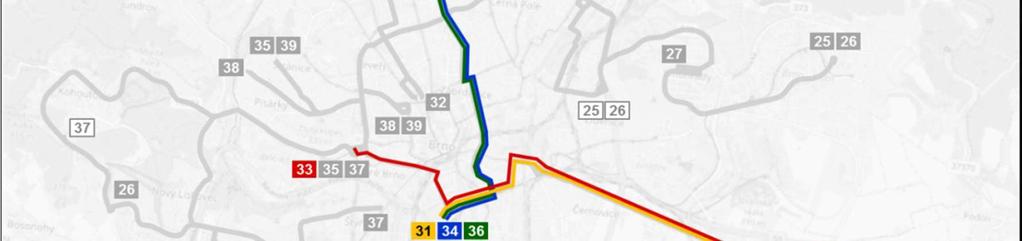 V této variant dochází k výrazným zm nám železni ní infrastruktury. M ní se poloha hlavního nádraží a realizují se nové železni ní zastávky a terminály.