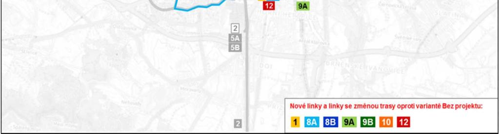 Zejména navýšení kapacity železni ního uzlu Brno umožní zvýšení po tu spoj ve špi kové hodin a bude tak možné redukovat autobusové spoje náhradou za železni ní spoje, nebo