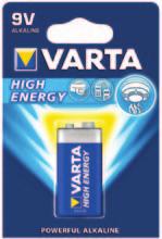 Baterie Varta 4922 High Energy 9V KÓD: Varta 4922 alkalická baterie